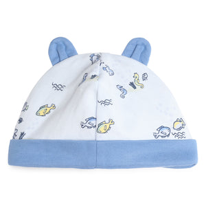 BABY SET WITH PYJAMAS, HAT & BIB